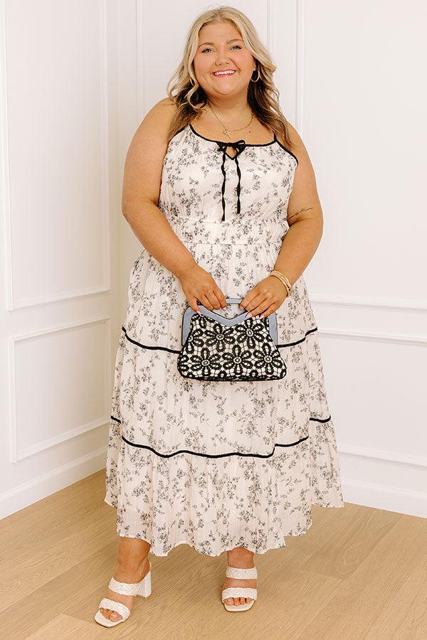 Impressions Wildflower Fields Midi Dress Curves