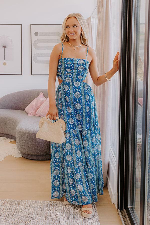 Impressions Wildflower Wonder Chiffon Maxi Dress