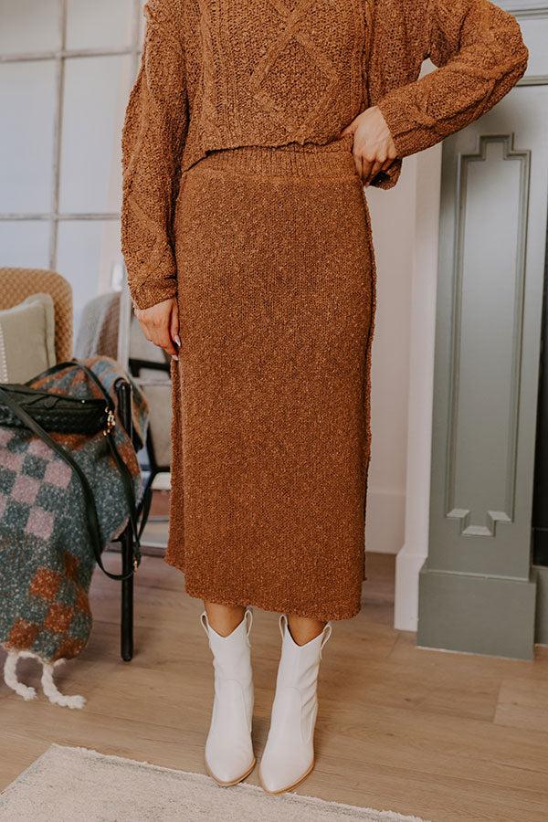 Impressions Wine Tasting Knit Sweater Skirt