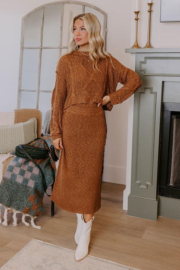 Impressions Wine Tasting Knit Sweater Skirt