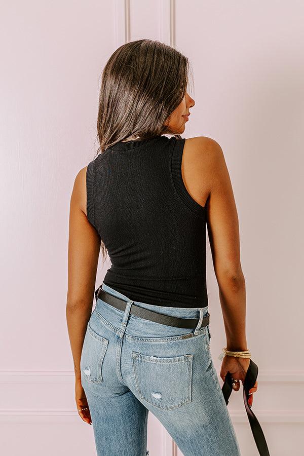 Impressions Winning Attitude Bodysuit In Black