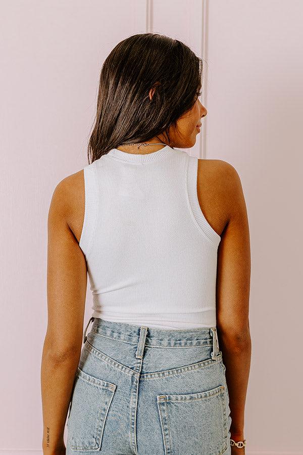 Impressions Winning Attitude Bodysuit In White