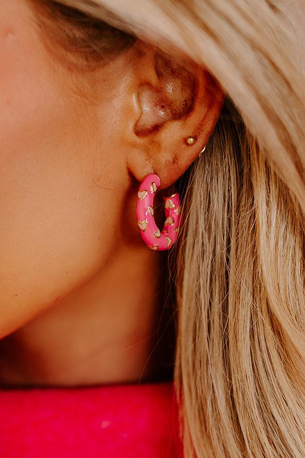 Impressions Winning Hearts Hoop Earrings