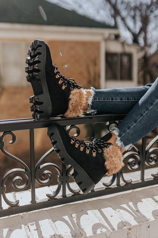 Impressions Winter Lane Faux Nubuck Boot In Black
