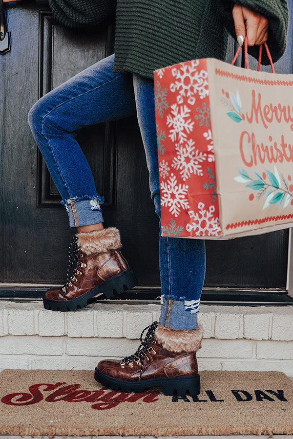 Impressions Winter Lane Faux Nubuck Boot In Brown