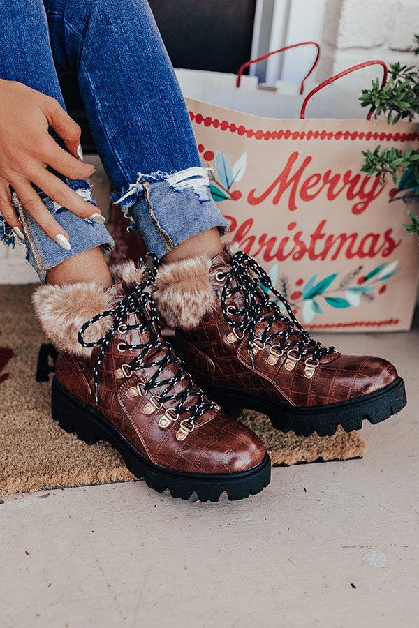Impressions Winter Lane Faux Nubuck Boot In Brown