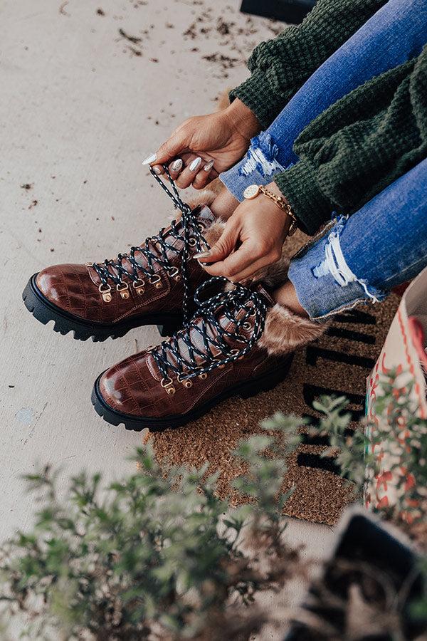 Impressions Winter Lane Faux Nubuck Boot In Brown
