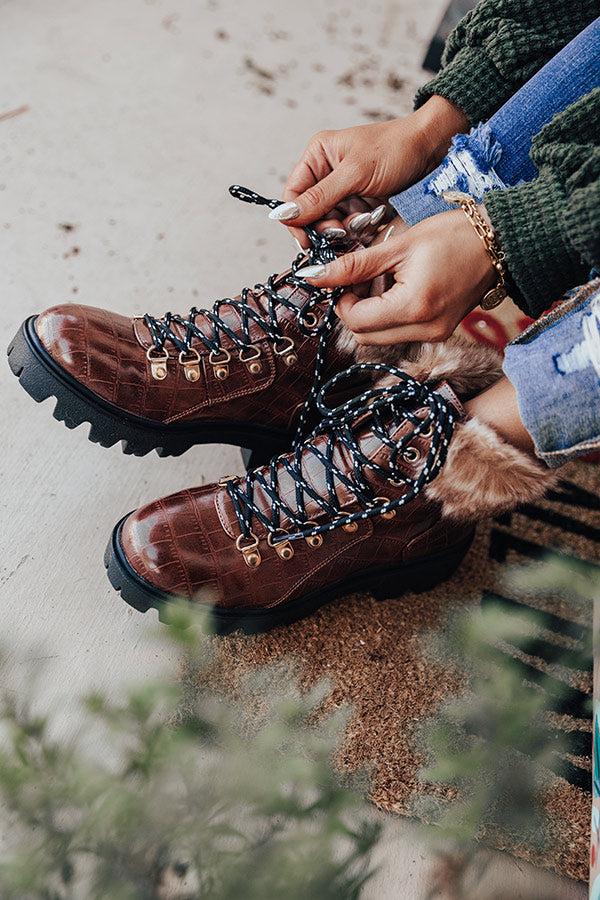 Impressions Winter Lane Faux Nubuck Boot In Brown