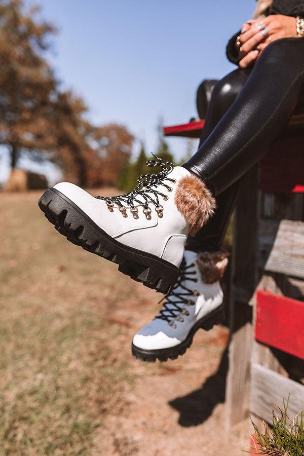 Impressions Winter Lane Faux Nubuck Boot In White