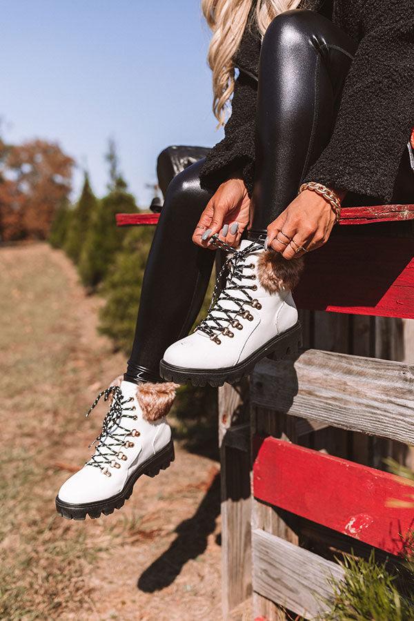Impressions Winter Lane Faux Nubuck Boot In White