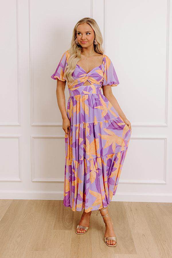 Impressions Wisteria Fields Midi Dress