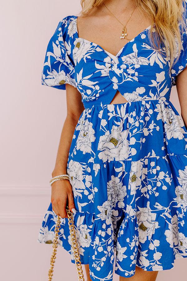 Impressions Wisteria Lane Floral Mini Dress