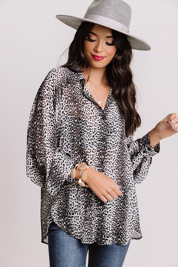 Impressions Witty Charm Leopard Top