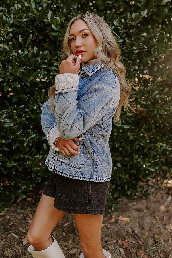 Impressions Woodland Walks Denim Quilted Jacket