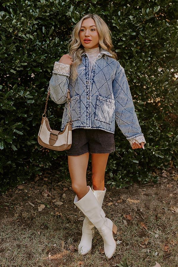 Impressions Woodland Walks Denim Quilted Jacket