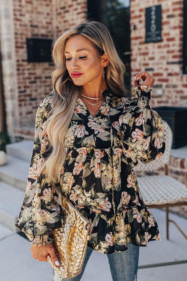Impressions Wrapped In Love Babydoll Top