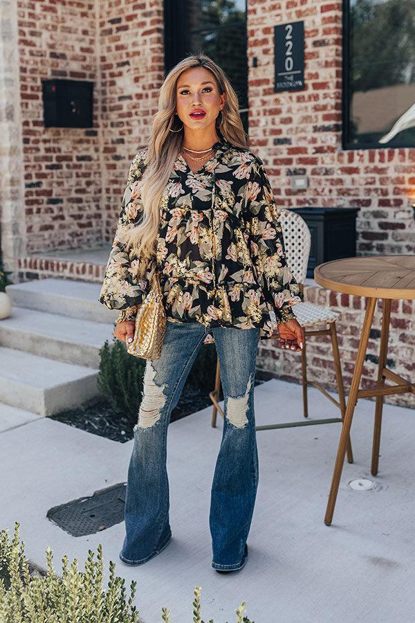 Impressions Wrapped In Love Babydoll Top