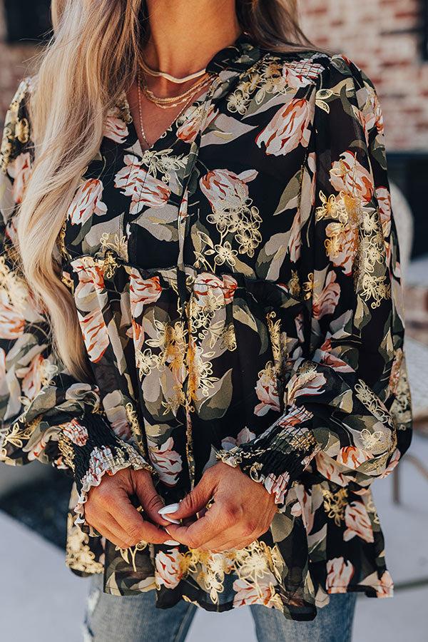 Impressions Wrapped In Love Babydoll Top