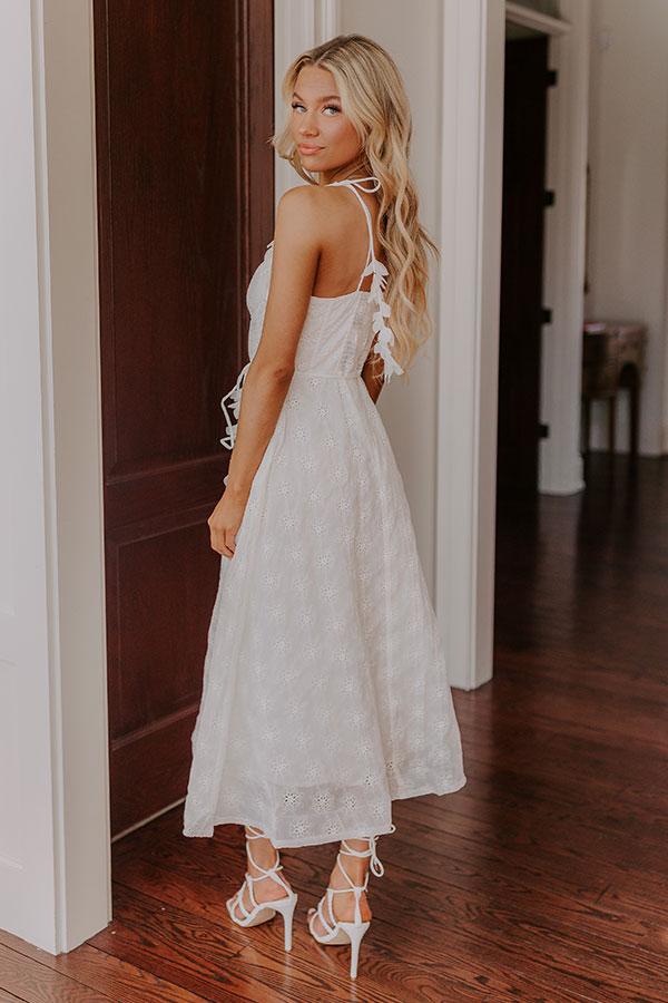 Impressions Yes To Forever Eyelet Midi Dress