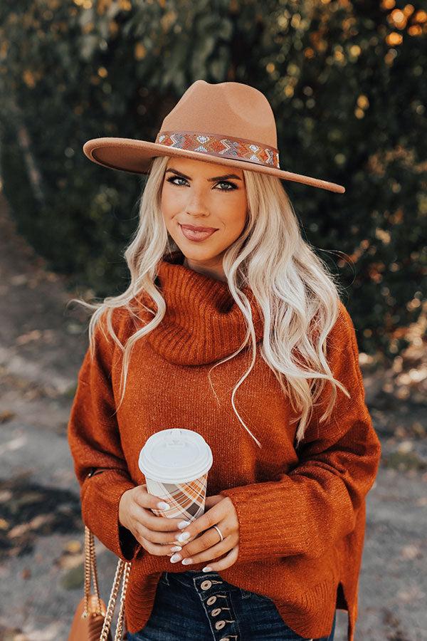 Impressions Incredible Love Felt Fedora In Chocolate