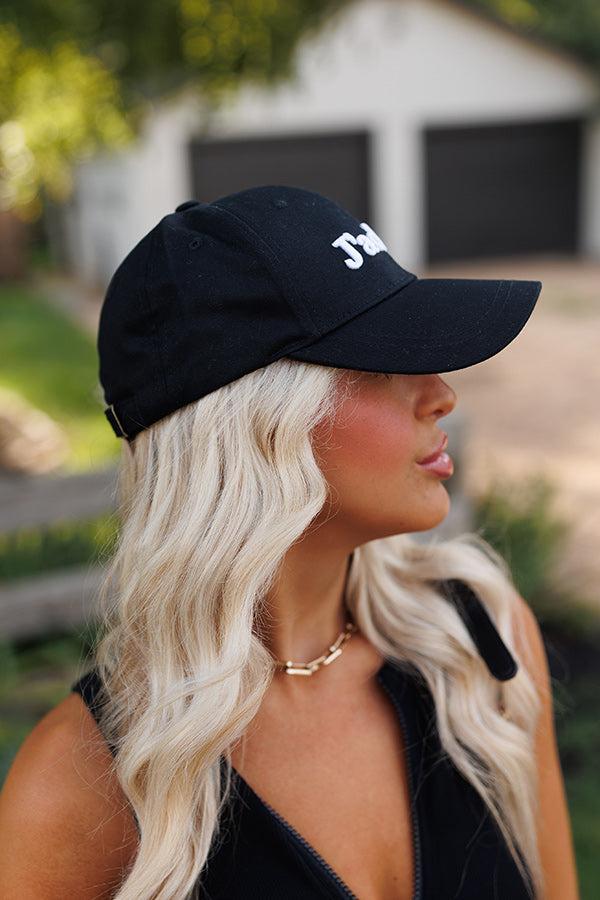 Impressions J'adore Embroidered Baseball Cap In Black