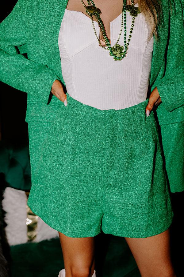 Impressions Joy To The World High Waist Tweed Shorts