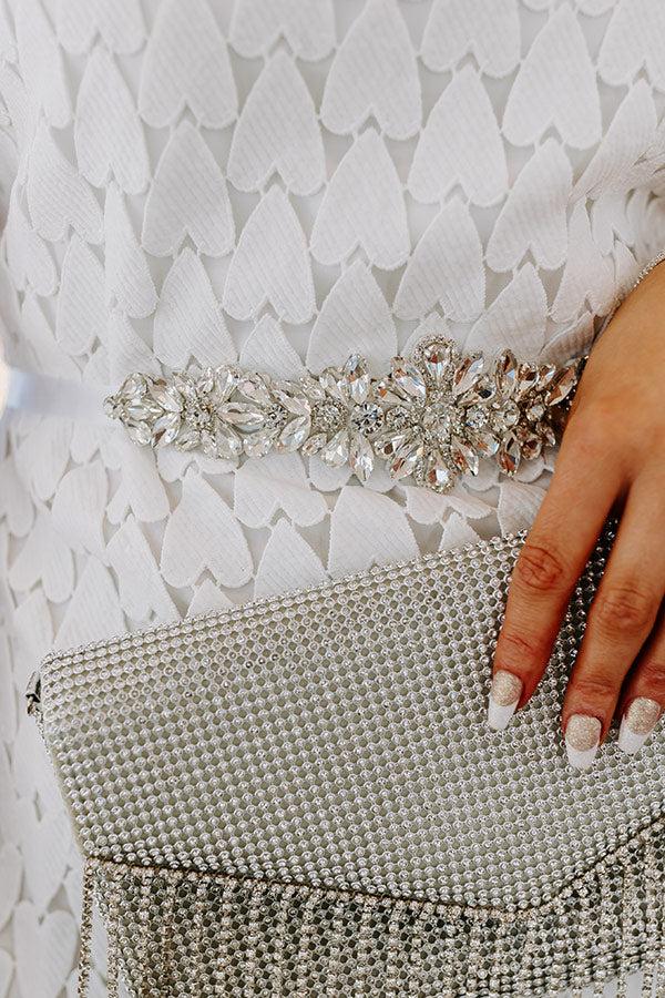 Impressions Just A Glimmer Embellished Ribbon Belt/Headband