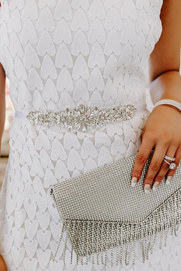 Impressions Just A Glimmer Embellished Ribbon Belt/Headband