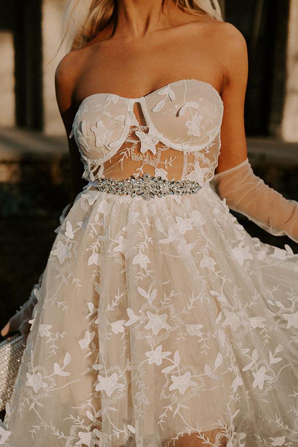 Impressions Just A Glimmer Embellished Ribbon Belt/Headband