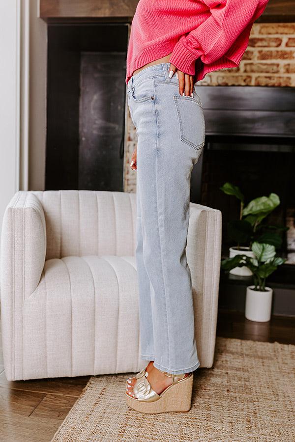 Impressions Just USA The Candice High Waist Straight Leg Jean