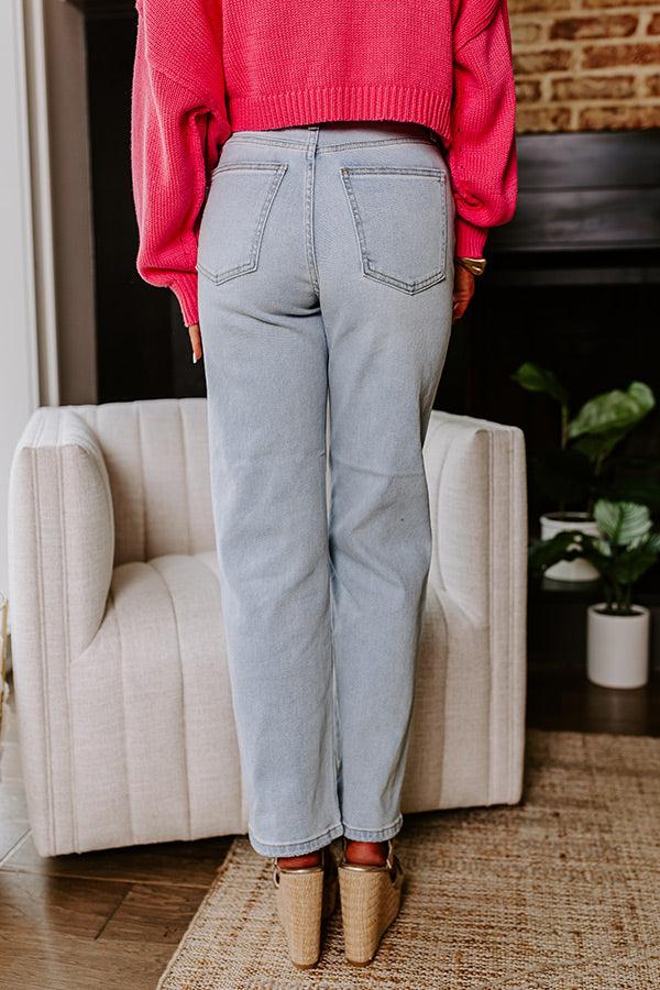 Impressions Just USA The Candice High Waist Straight Leg Jean