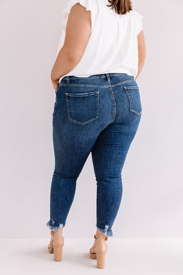 Impressions KanCan The Verona High Waist Frayed Skinny Curves
