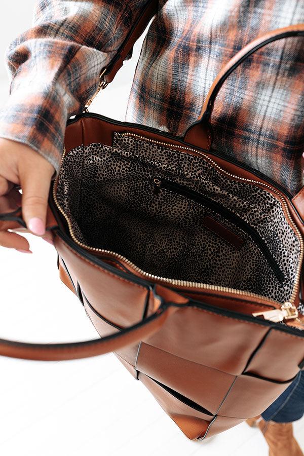 Impressions Keep It High Profile Faux Leather Tote In Maple