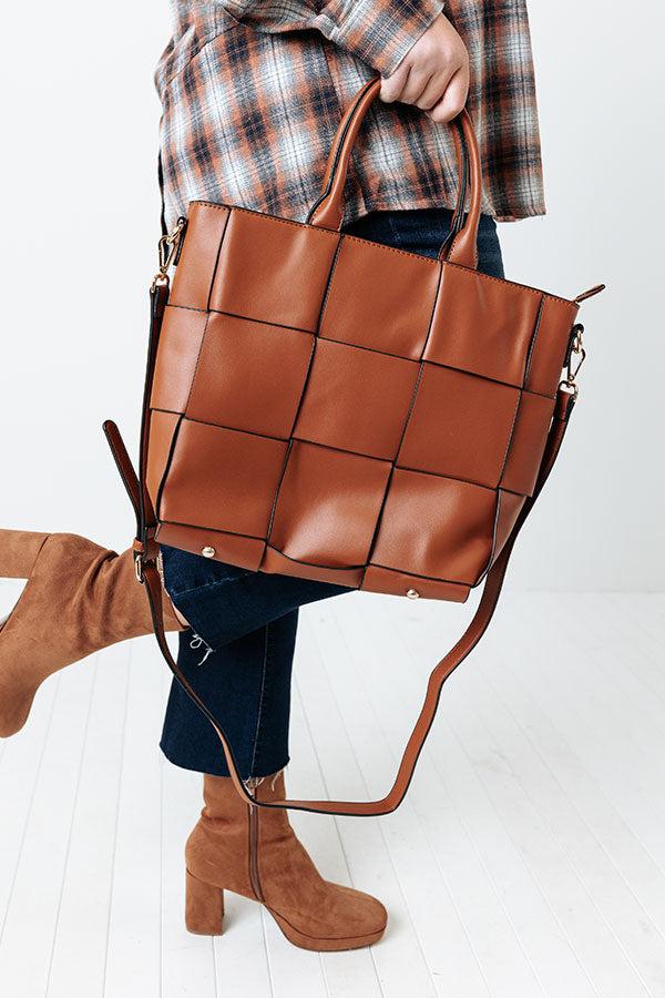 Impressions Keep It High Profile Faux Leather Tote In Maple