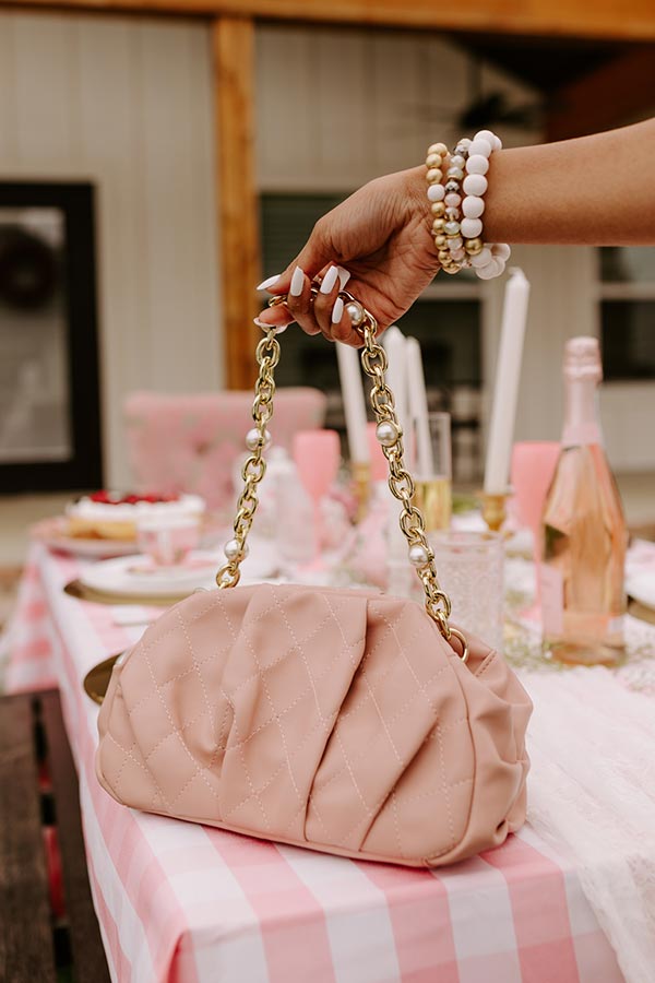 Impressions Kindred Connection Faux Leather Purse In Blush
