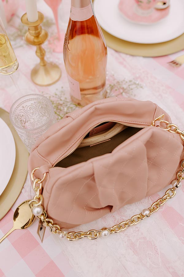 Impressions Kindred Connection Faux Leather Purse In Blush