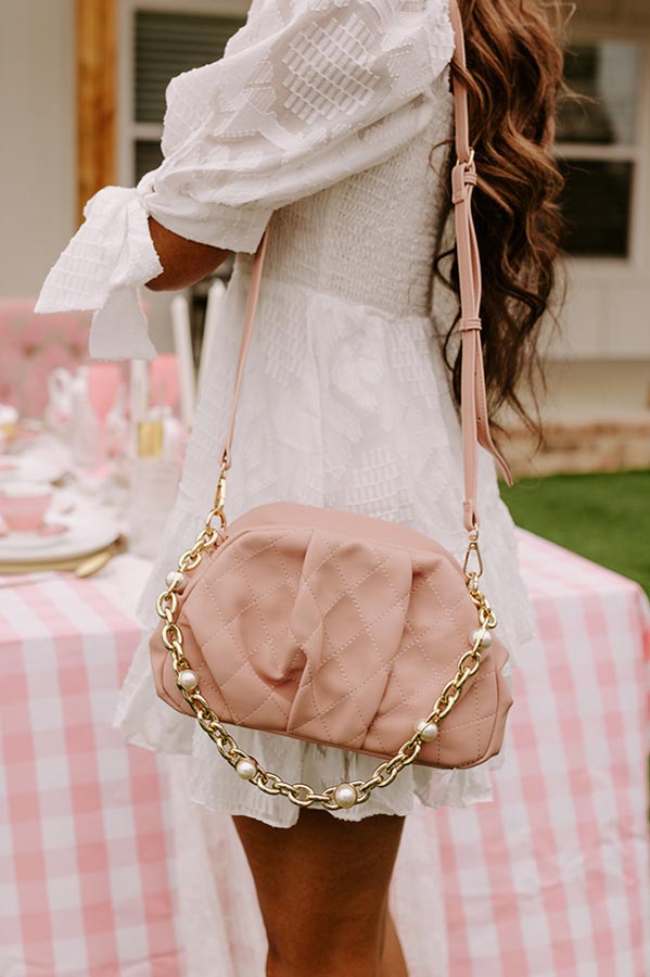 Impressions Kindred Connection Faux Leather Purse In Blush