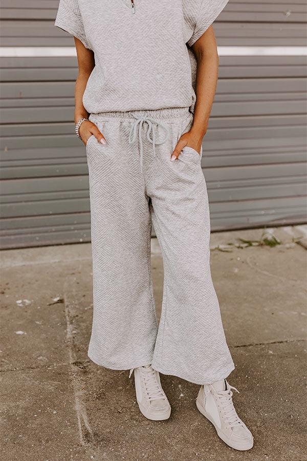 Impressions Lattes First High Waist Trousers In Grey