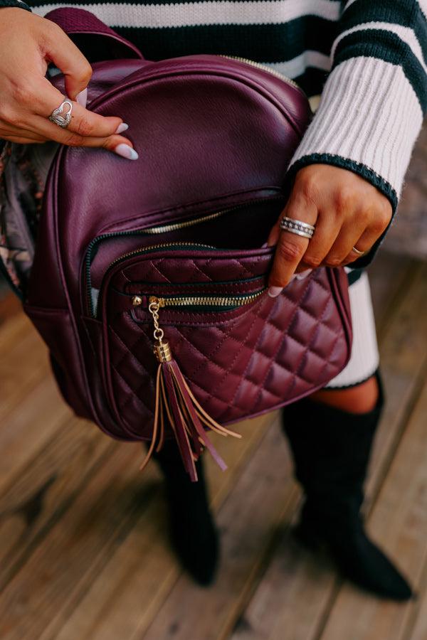 Impressions Let's Take A Trip Faux Leather Backpack