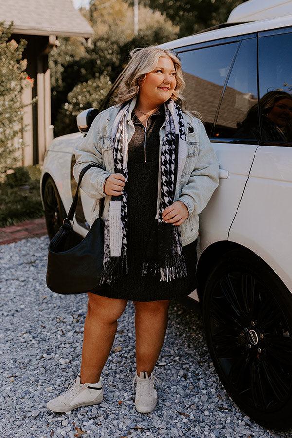 Impressions Lively Lattes Ribbed Sweater Dress Curves