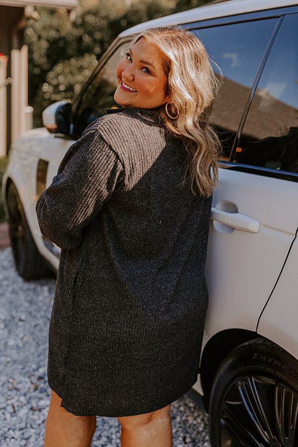 Impressions Lively Lattes Ribbed Sweater Dress Curves