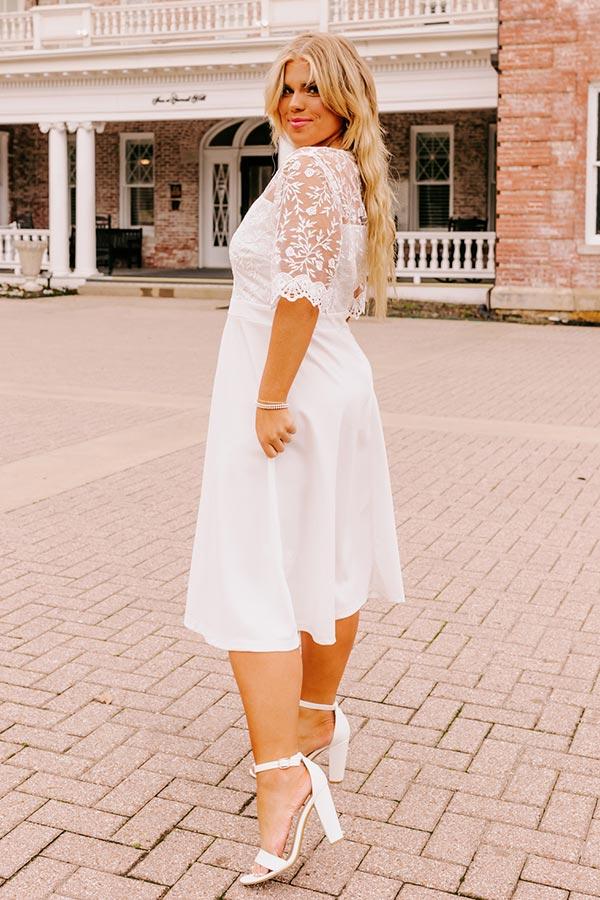 Impressions Long Lasting Love Embroidered Dress Curves