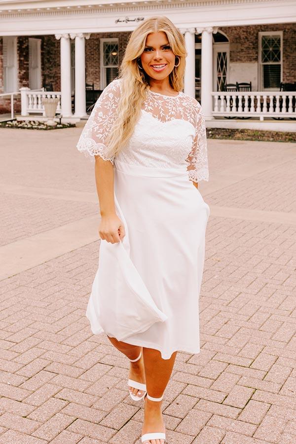 Impressions Long Lasting Love Embroidered Dress Curves