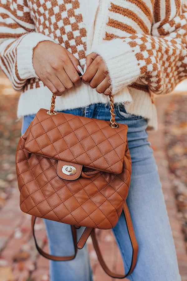 Impressions Looking At London Faux Leather Backpack In Maple