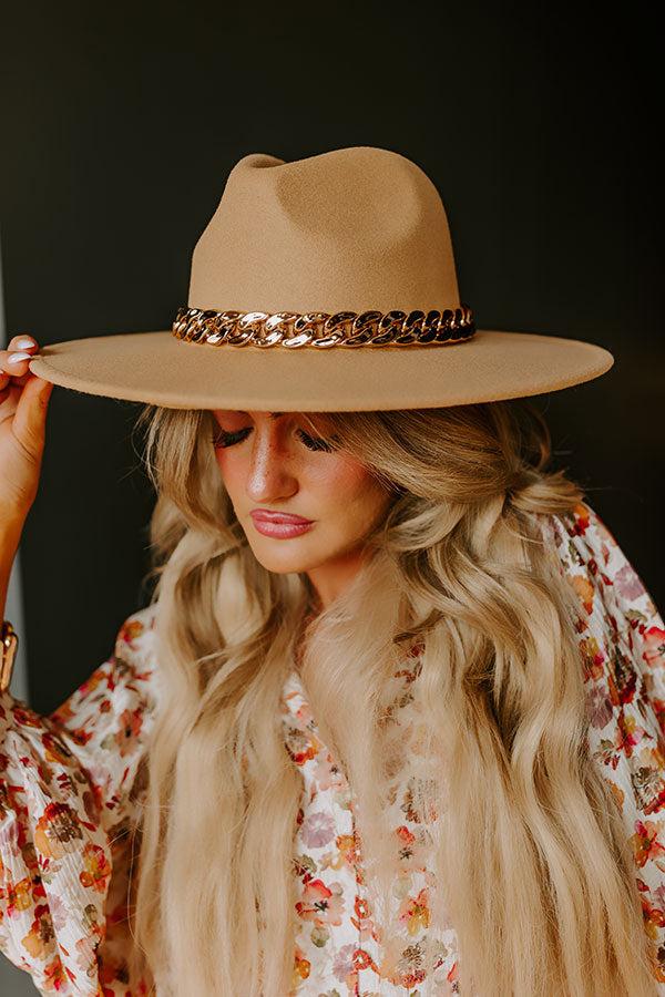 Impressions Love Of Lattes Felt Fedora In Iced Latte