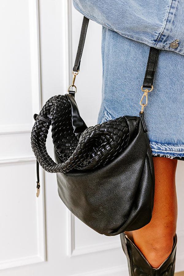 Impressions Luxe Lifestyle Faux Leather Tote In Black