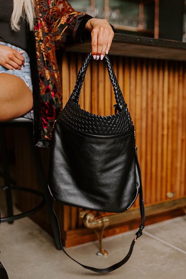Impressions Luxe Lifestyle Faux Leather Tote In Black