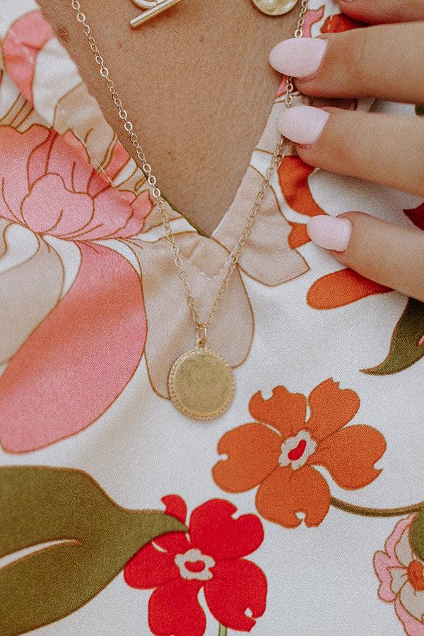 Impressions Magnolia Breeze Layered Necklace In Sky Blue