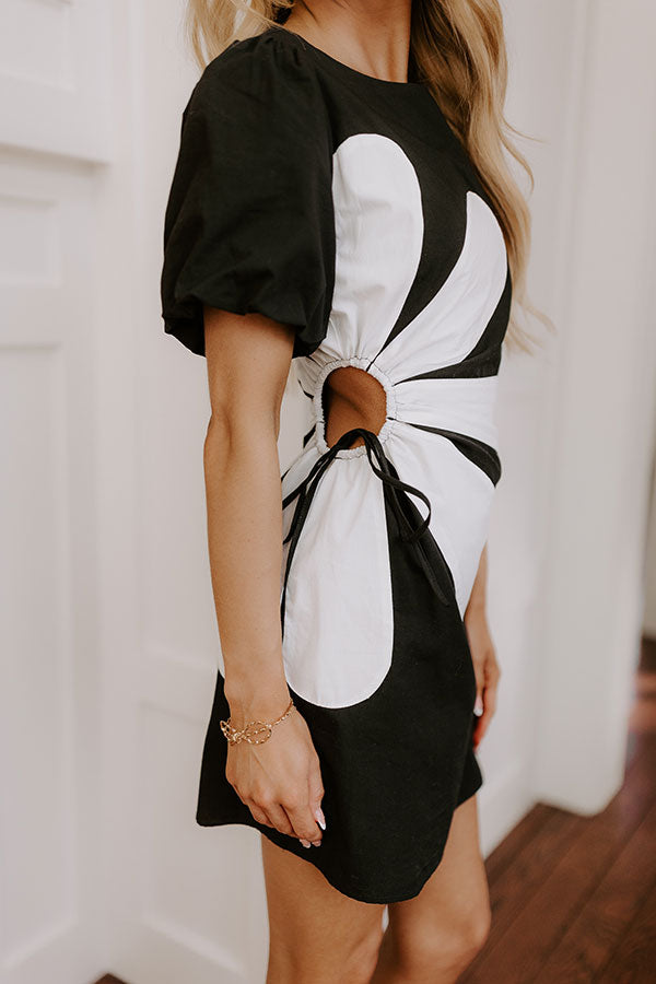 Impressions Make A Statement Cut Out Mini Dress In Black