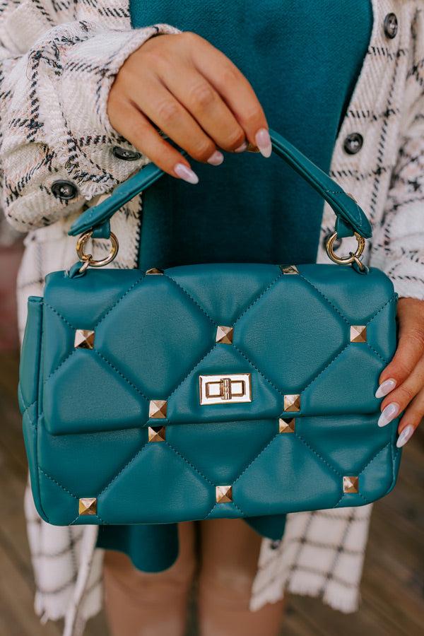 Impressions Make Your Debut Faux Leather Purse In Hunter Green